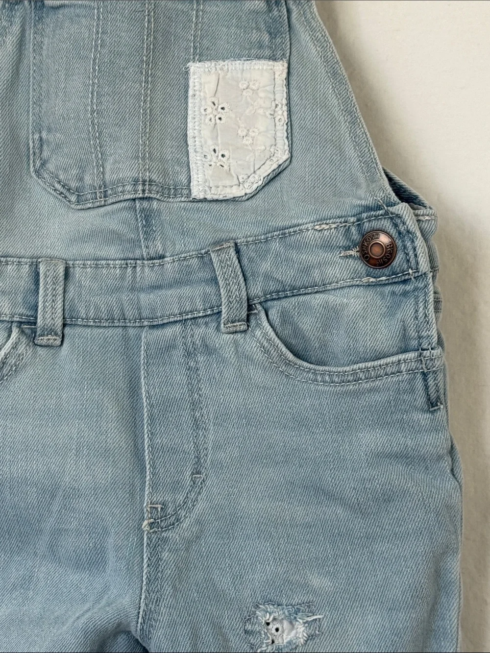 OshKosh B'gosh Light Blue Denim Kids Overalls
